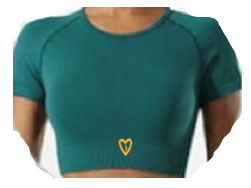 C04 Green Short Sleeve Top