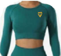 C04 Green Long Sleeve Top